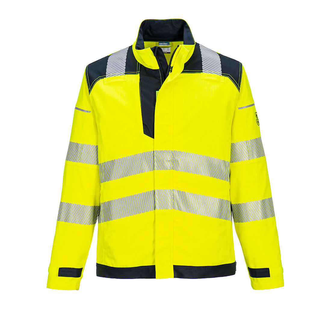 PW3 Modaflame Work Hi-Vis Multi-Norm FR Jacket - Yellow/Navy