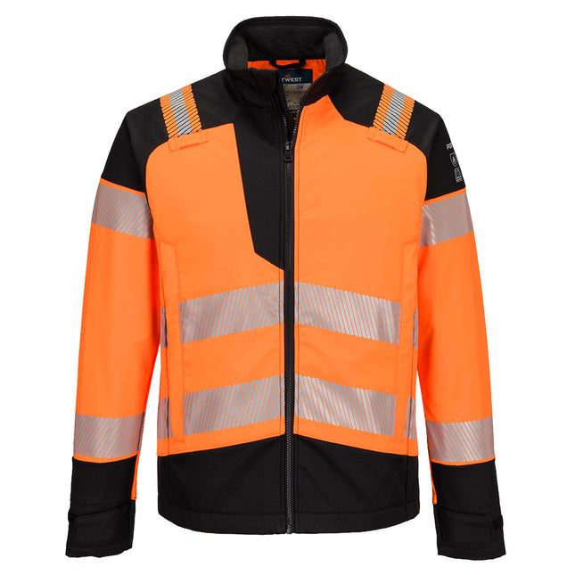 PW3 Modaflame Softshell Hi-Vis Multi-Norm FR Jacket - Orange/Black