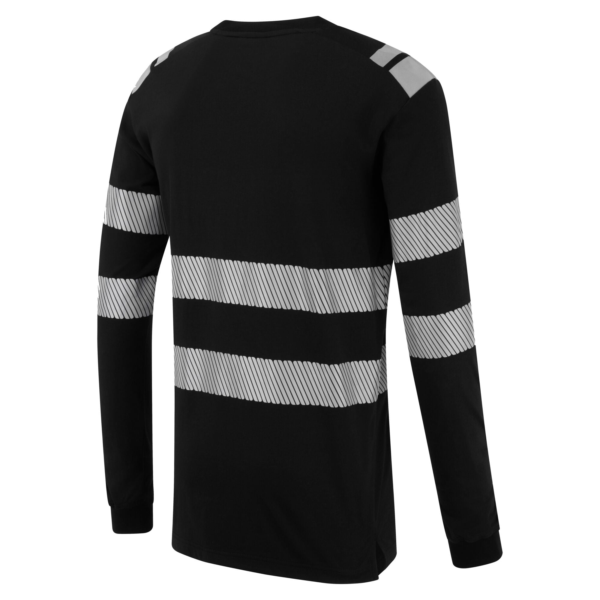 PW3 Modaflame gebreid FR T-shirt met lange mouwen FR732 - Zwart - opname 3