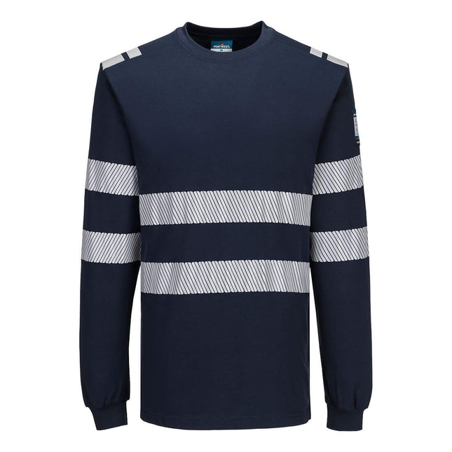 PW3 Modaflame Knit FR Long Sleeve T-Shirt - Navy