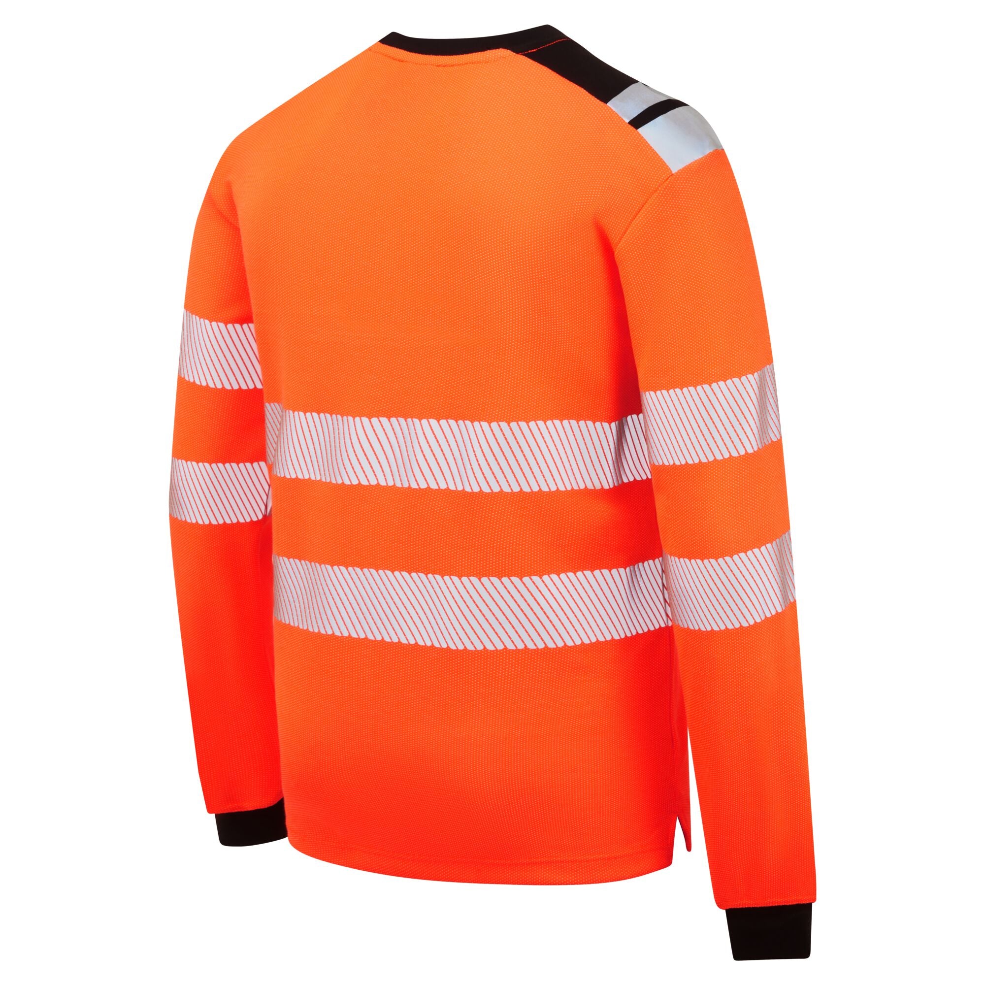 PW3 Modaflame gebreid FR T-shirt met lange mouwen - Oranje/Zwart - opname 3