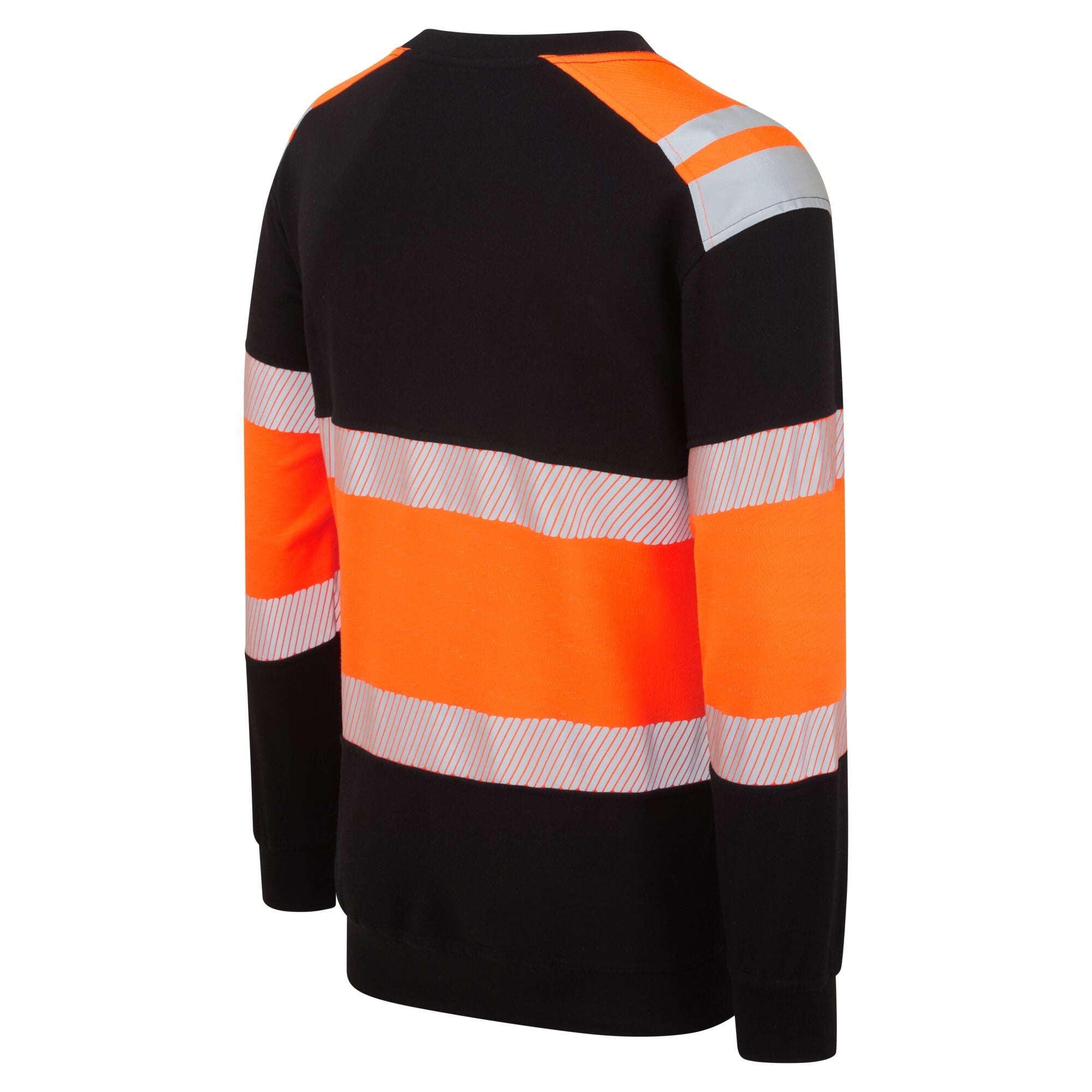PW3 Modaflame Hi-Vis Klasse 1 FR Sweatshirt - Oranje/Zwart - opname 3