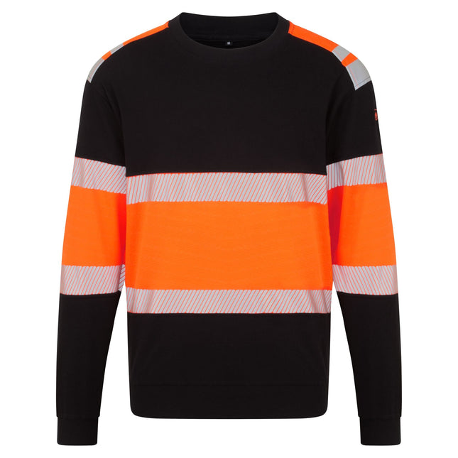 PW3 Modaflame Hi-Vis Klasse 1 FR Sweatshirt - Oranje/Zwart