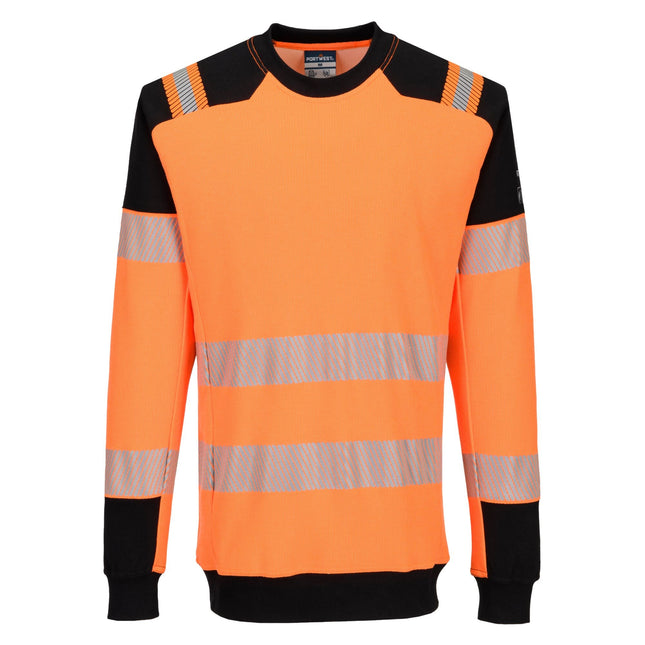 PW3 Modaflame gebreid Hi-Vis FR Sweatshirt FR755 - Oranje/Zwart