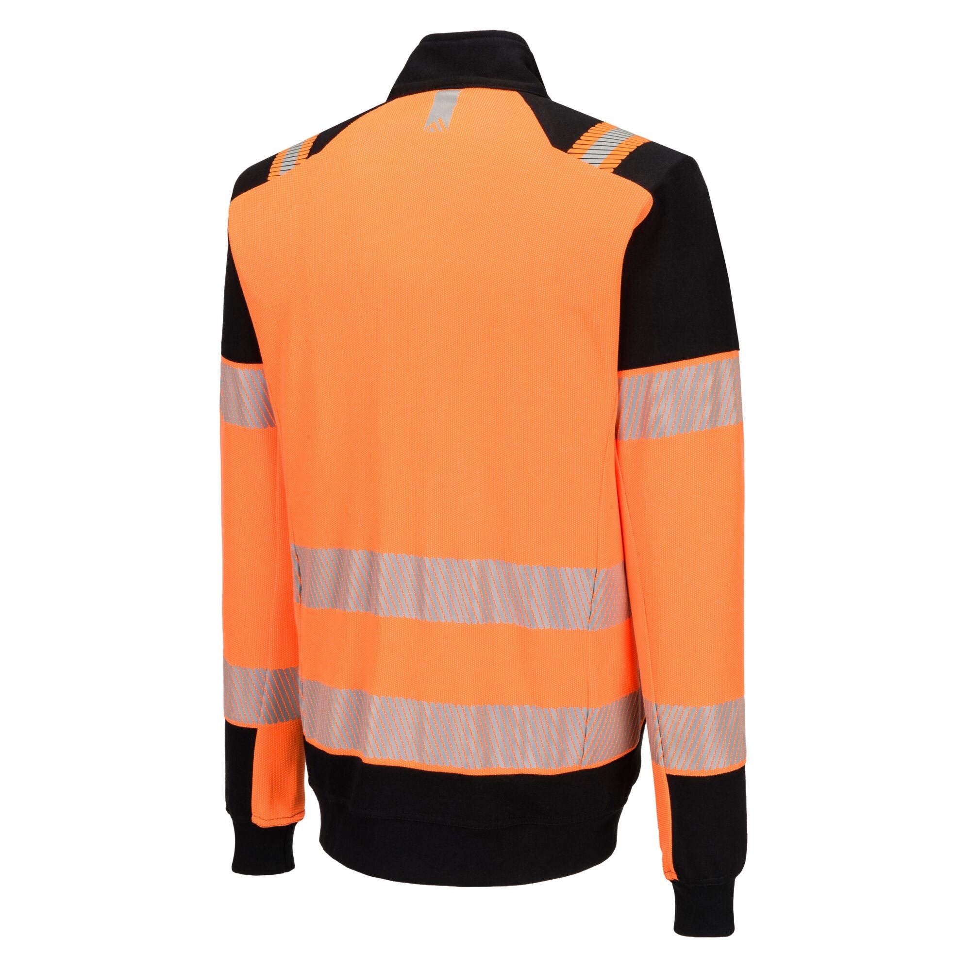 PW3 Modaflame gebreid Hi-Vis FR sweatshirt met rits FR756 - Oranje/Zwart - opname 3