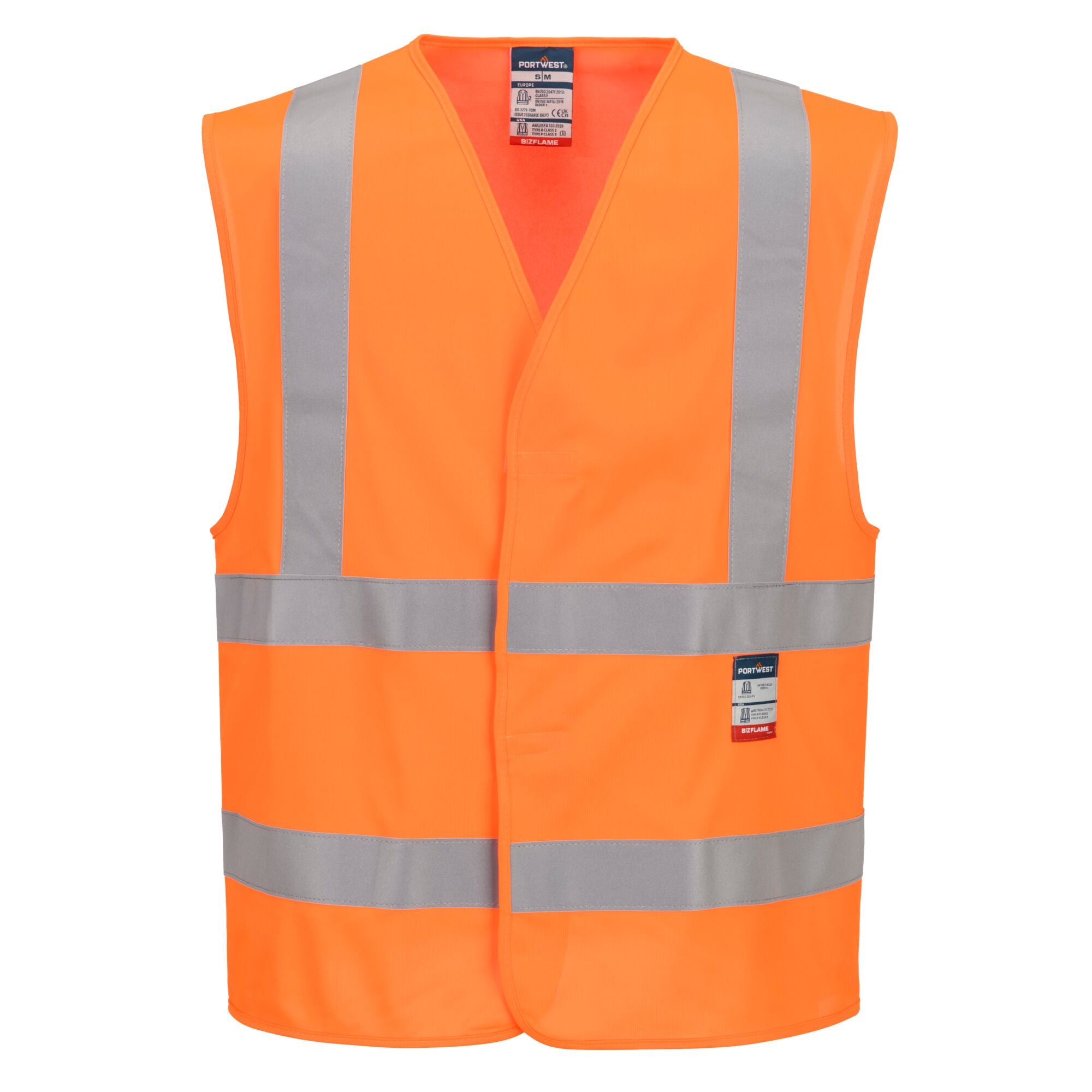 Hi-Vis Vest - Vlamvertragend - Oranje