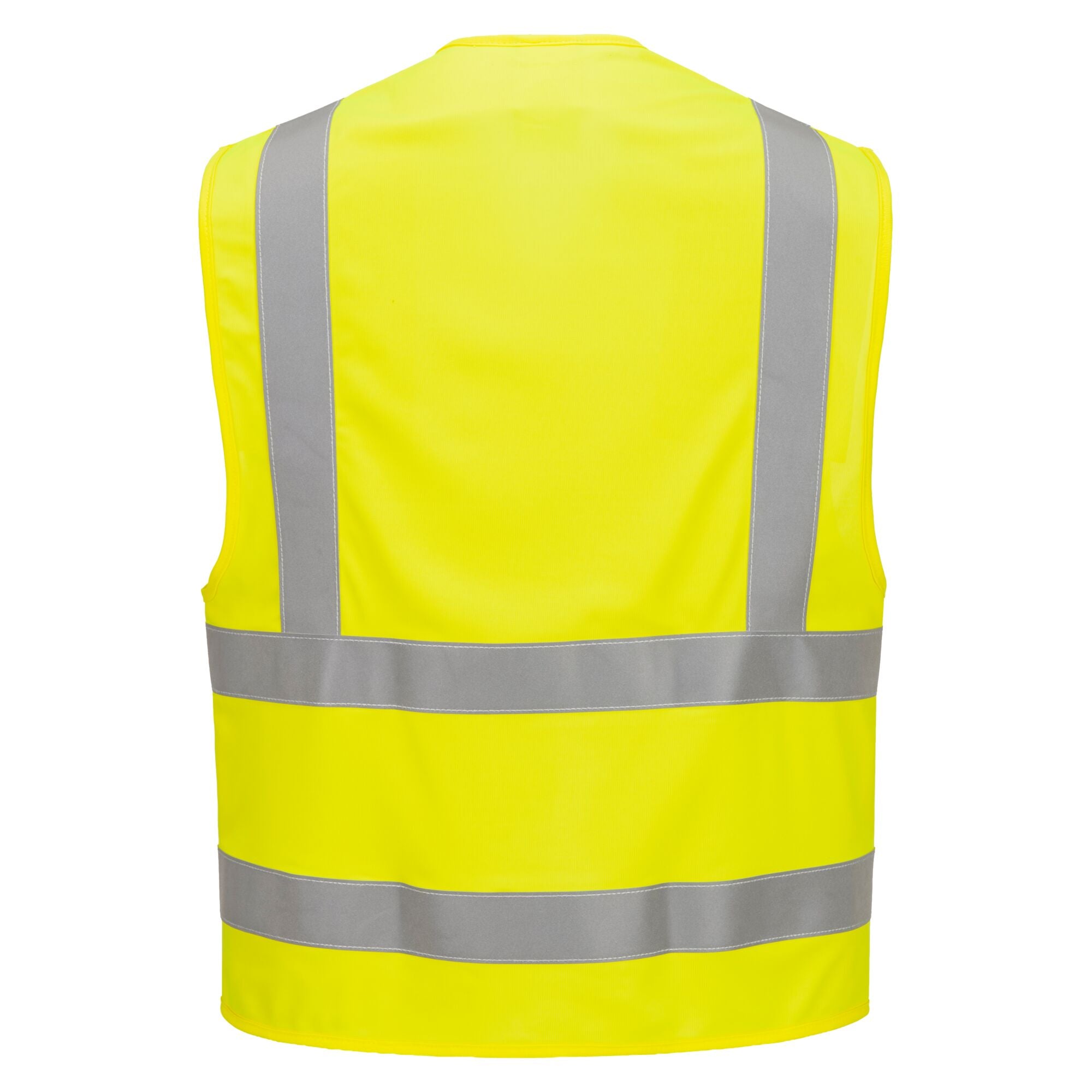 Hi-Vis Vest - Vlamvertragend - Geel - achterkant
