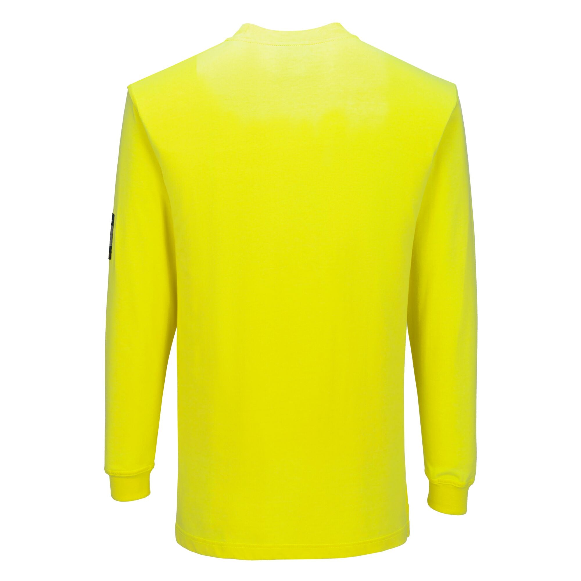 Modaflame gebreid FR T-shirt met lange mouwen - Geel - achterkant