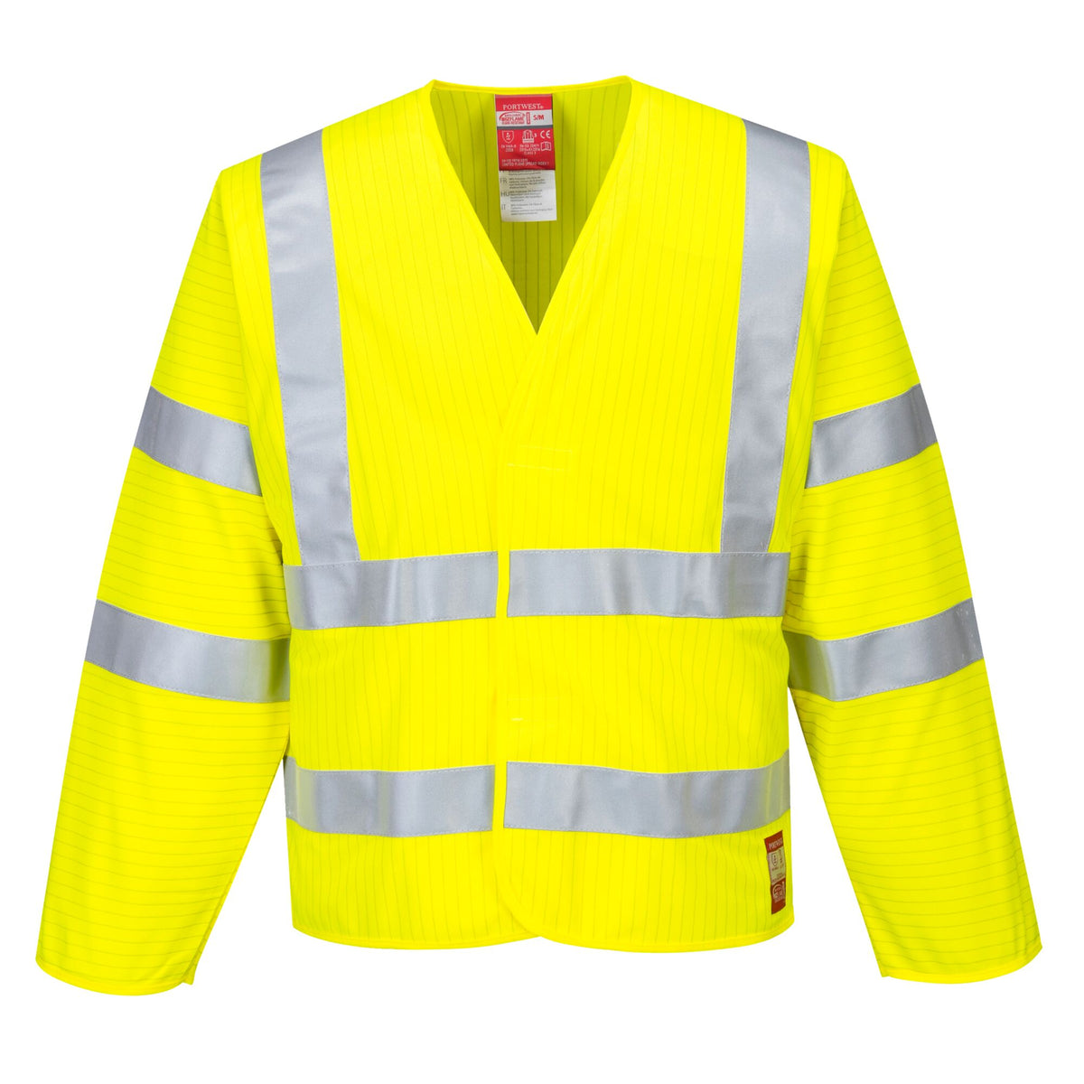 Hi-Vis Antistatisch Jack - Vlamvertragend - Geel