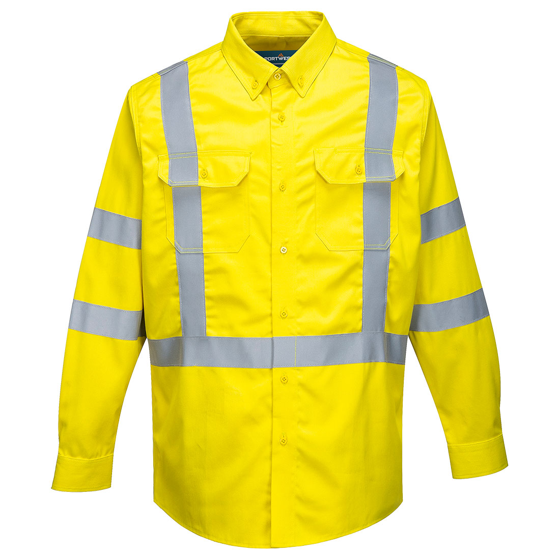Bizflame 88/12 Hi-Vis FR Shirt - Yellow