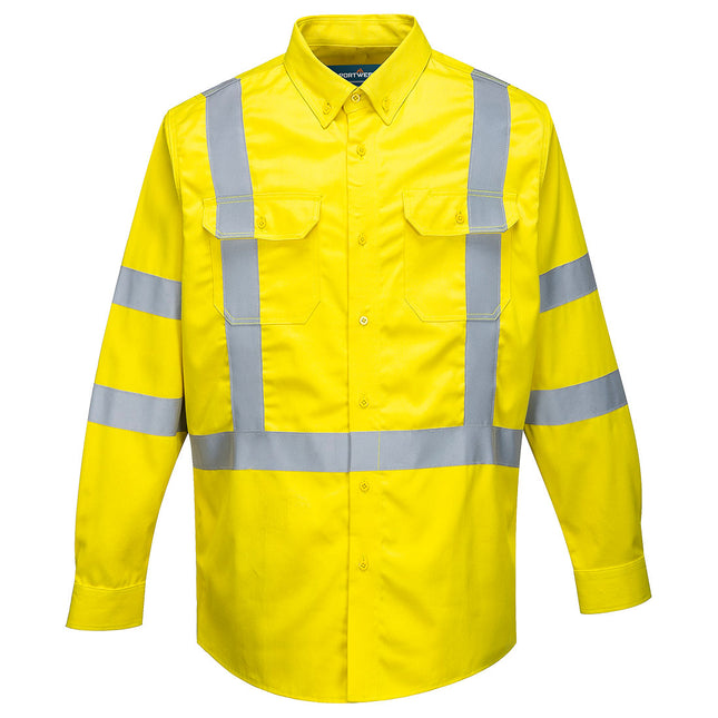 Bizflame 88/12 Hi-Vis FR Shirt - Yellow