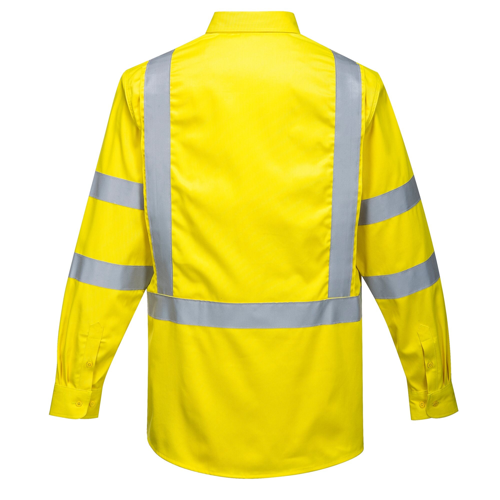 Bizflame 88/12 FR Hi-Vis-shirt - Geel - achterkant