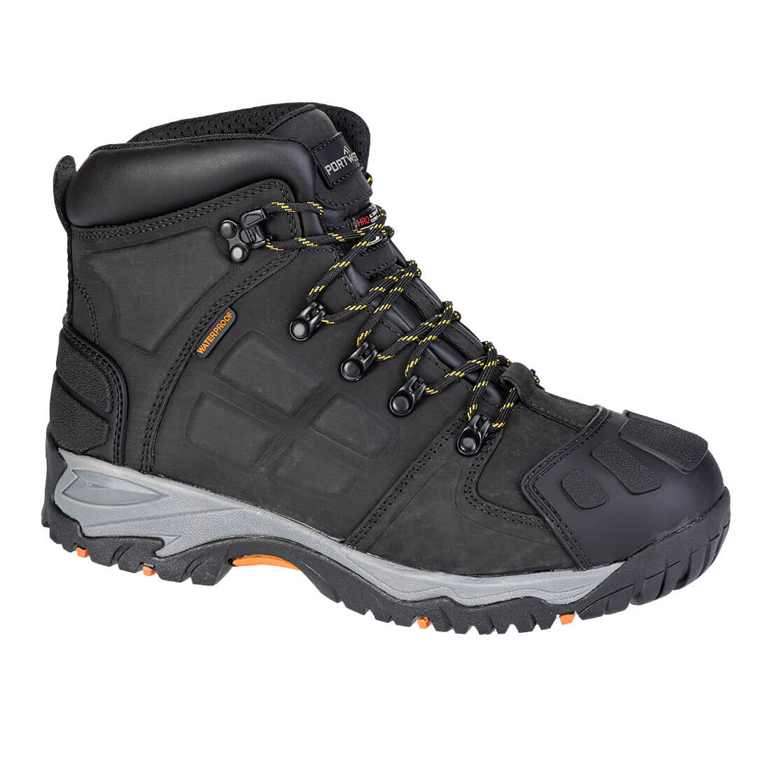 Steel Leather Ankle Boot S7 HRO CI LG SR SC FO - Black