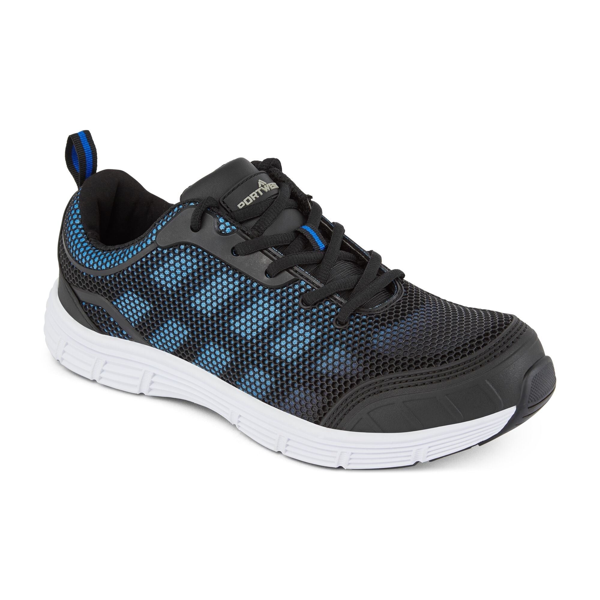 Steelite Tove Trainer S1P FO SR - Zwart/Blauw - opname 2