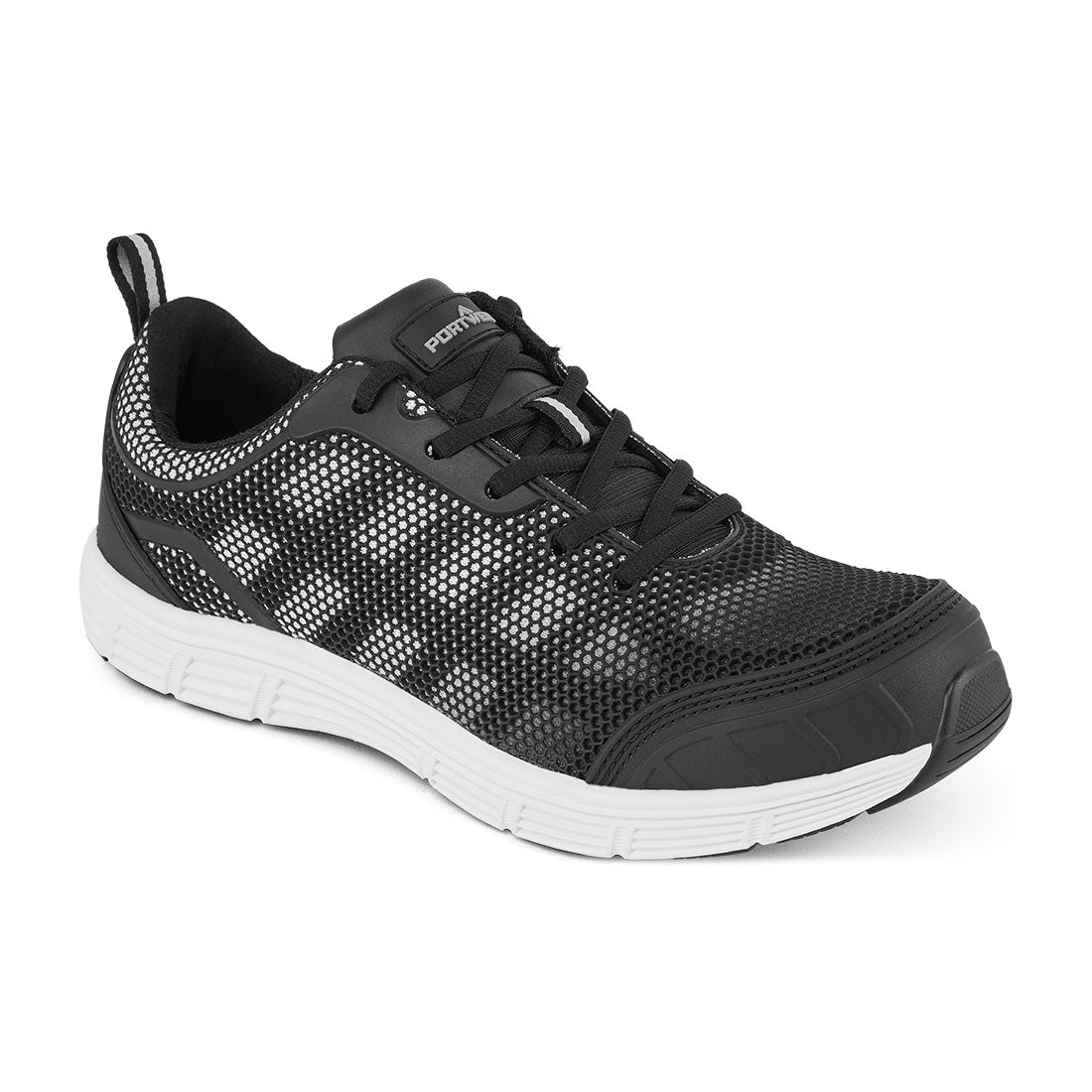 Steel Textile Trainer S1P FO SR - Black/White