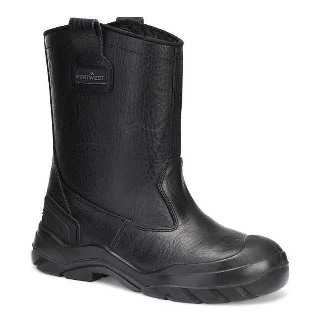 Steel Leather Rigger S3 CI - Black