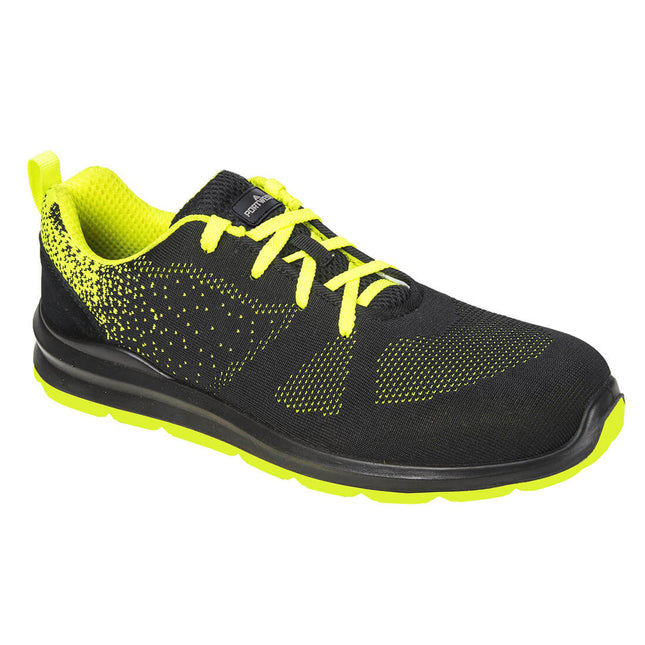 Steel Textiel trainer S1P FO SR - Black/Green