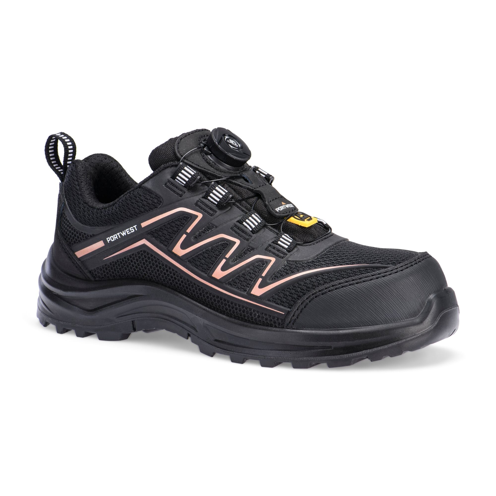 Composiet KPU-trainers voor dames S1PS FO SR ESD - Zwart/Roze - opname 4