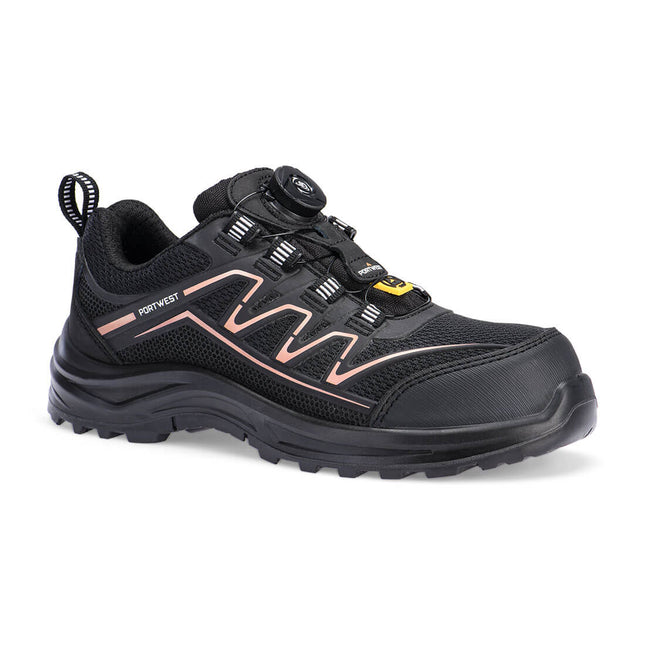 Composiet KPU-trainers voor dames S1PS FO SR ESD - Zwart/Roze