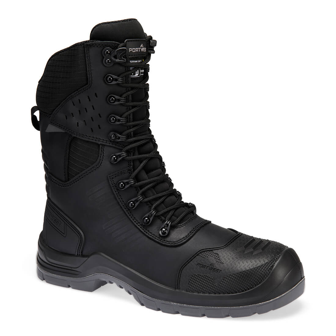Composite Lederhochstiefel S7L ESD HRO LG FO SC CI SR
