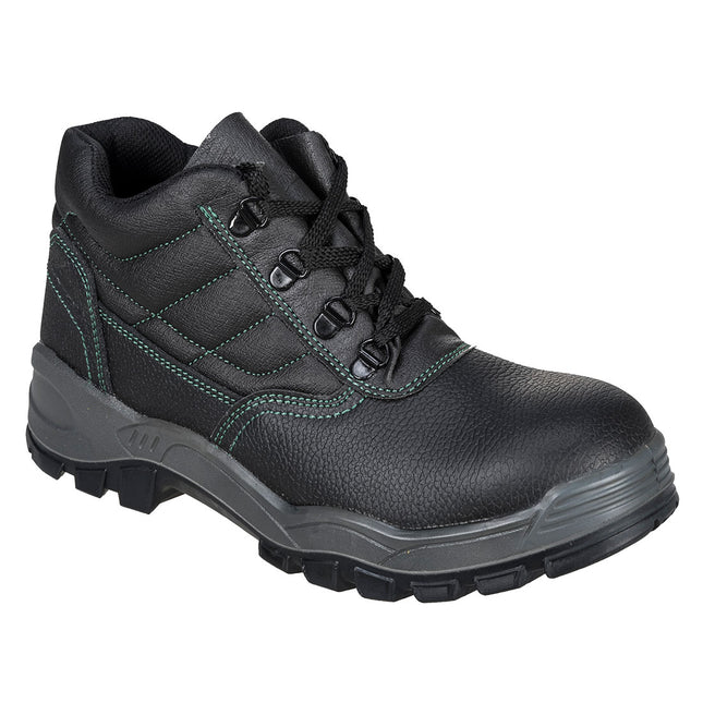 Steel Split Leather Ankle Boot S1 SR - Black