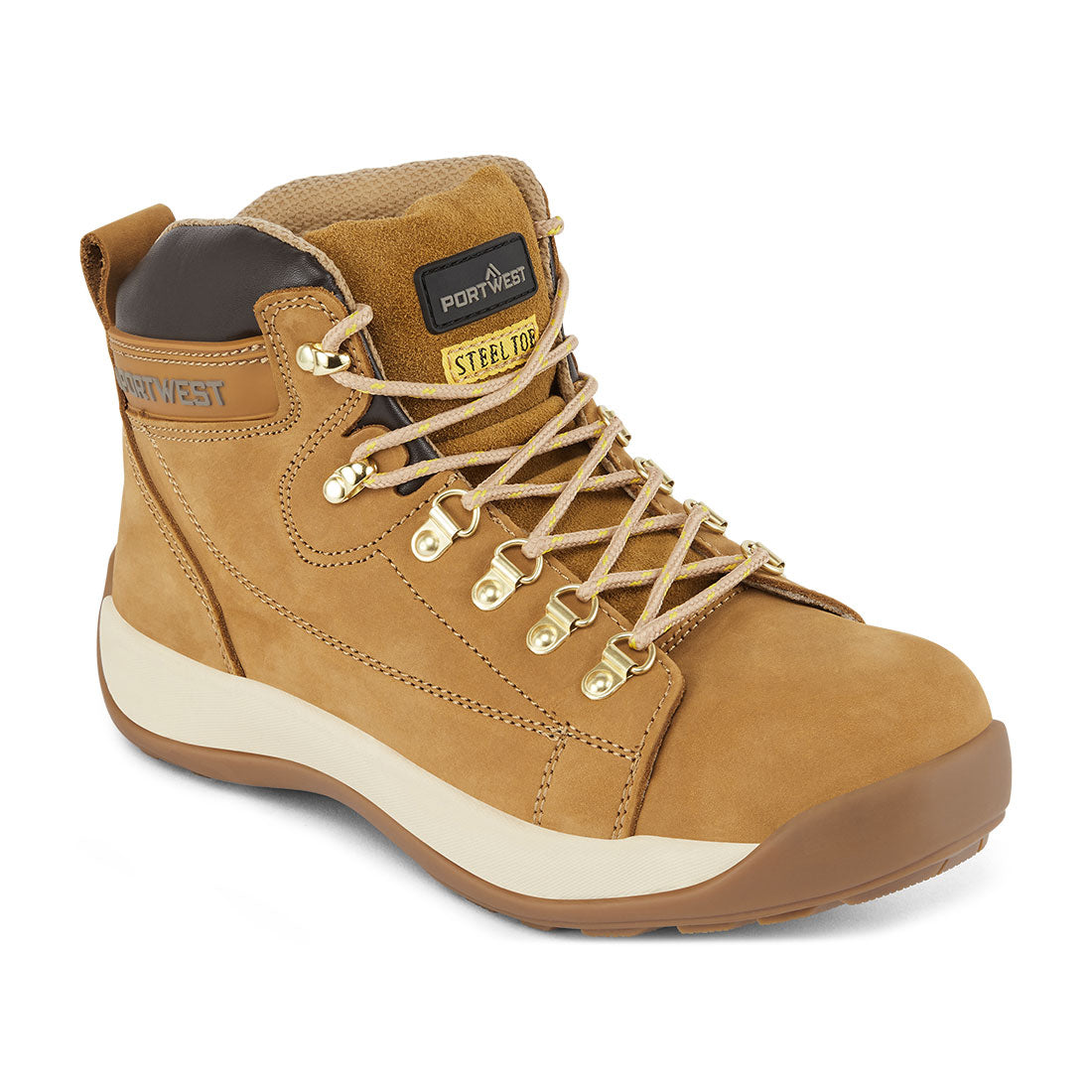 Steel Nubuck Leather Mid Boot SB HRO - Honey