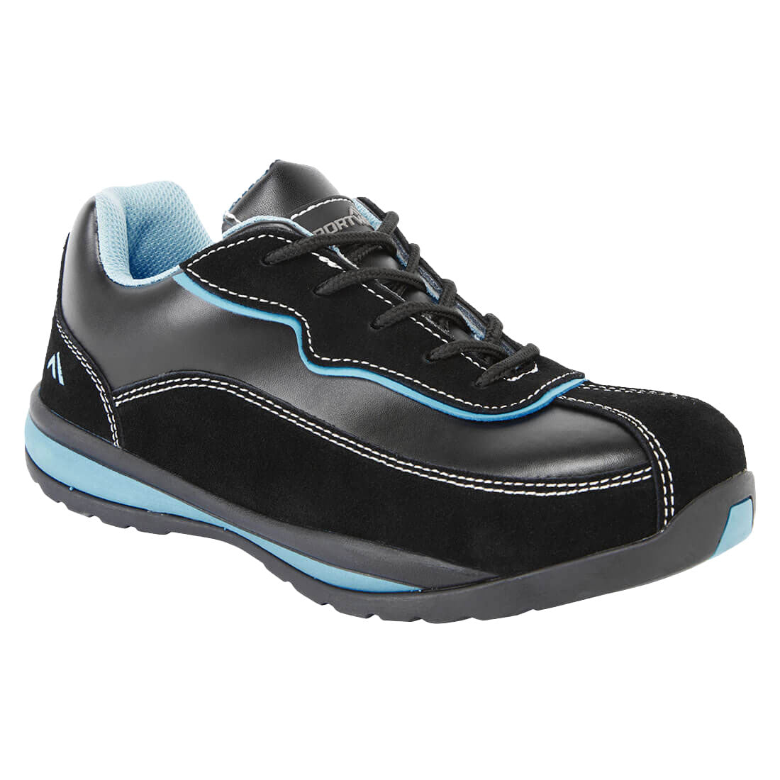 Steel Leather Trainer S1P HRO SR - Black