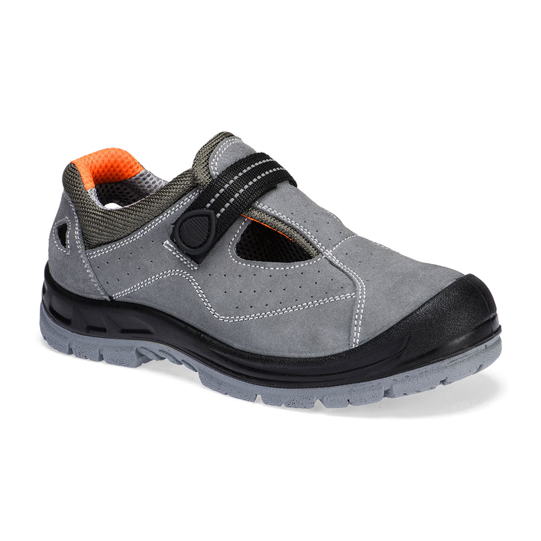 Stahlkappen-Sandalen aus Veloursleder S1 SR FO