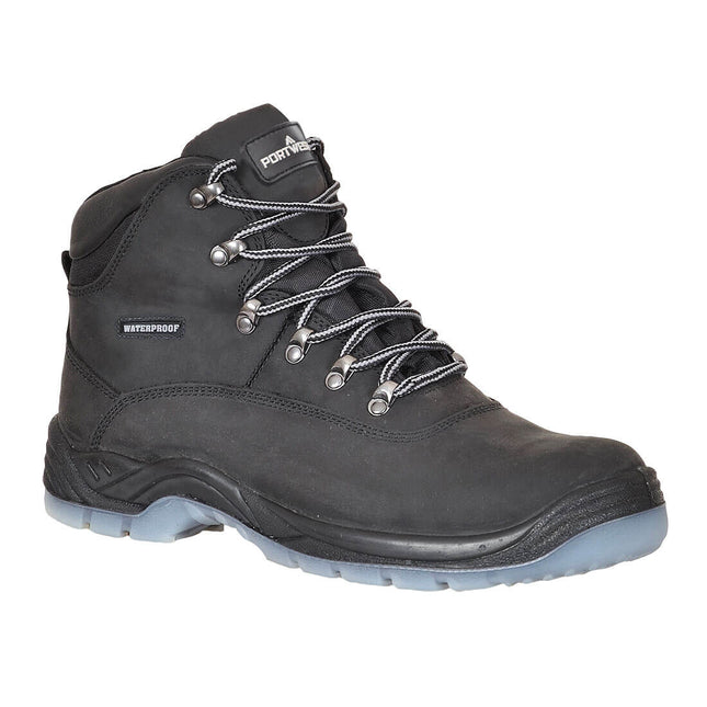Steel Leather Ankle Boot S7 FO SR - Black