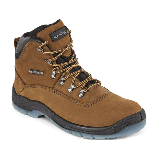 Steel Leather Ankle Boot S7 FO SR - Brown