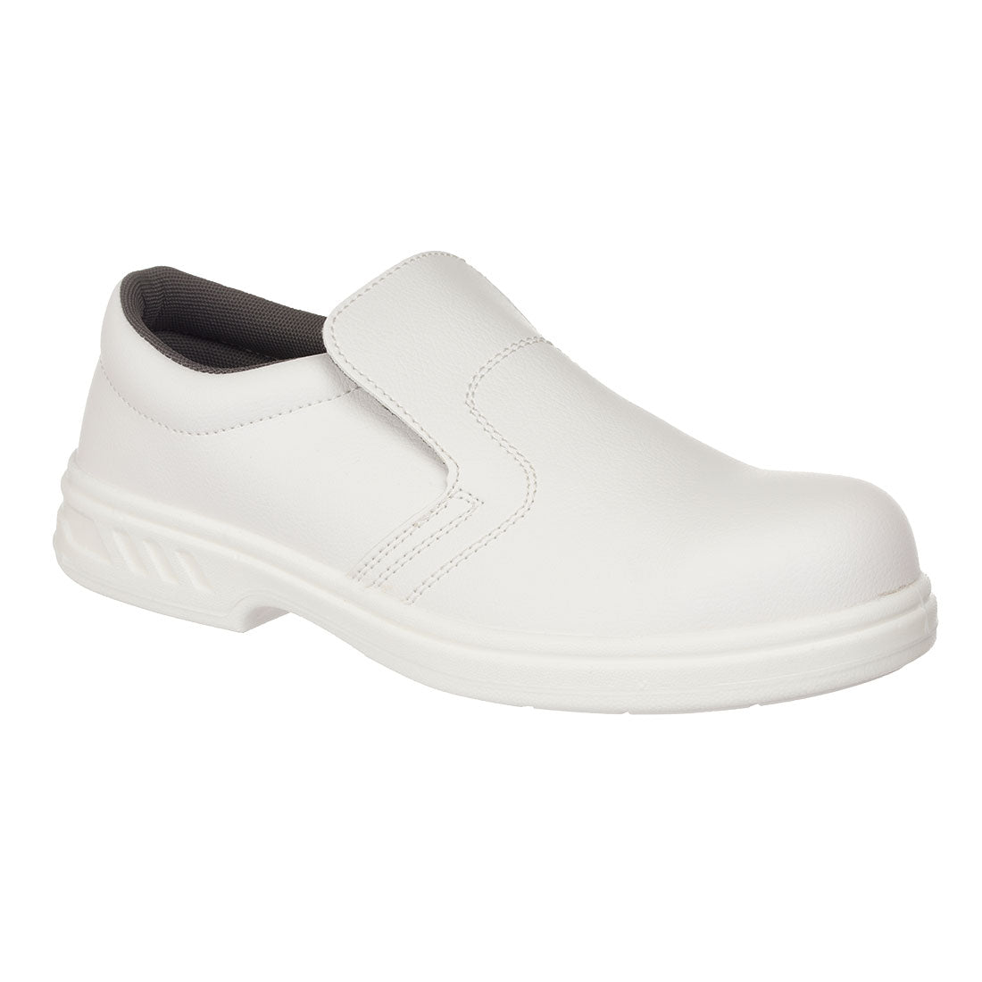 Steel Microfibre Slip on Shoe S2 FO SR - White