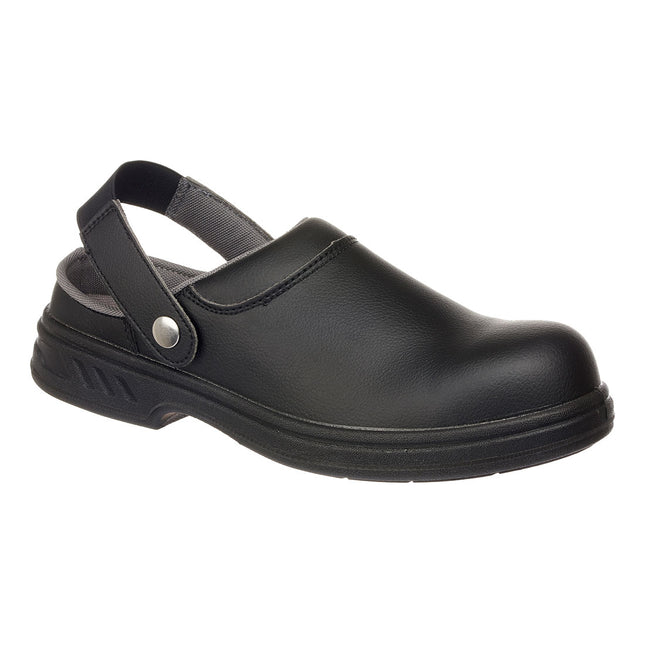 Steel Microfibre Clog SB FO SR WPA E A - Black