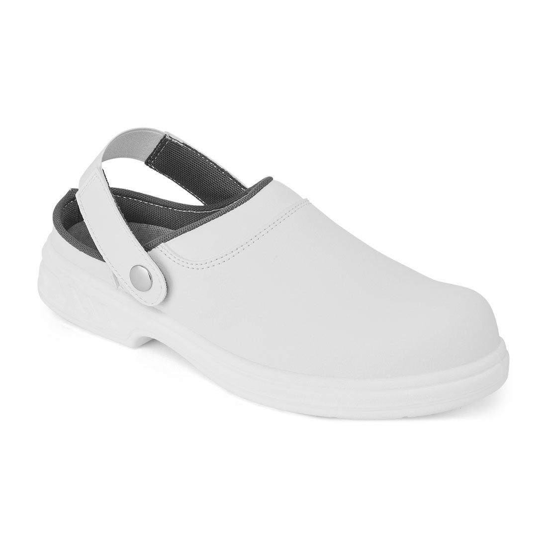Steel Microfibre Clog SB FO SR WPA E A - White