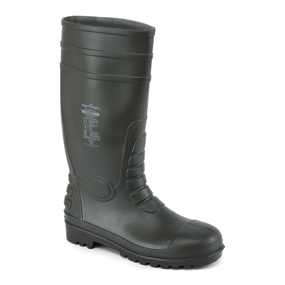 Steel PVC Wellington S5 FO CI - Green