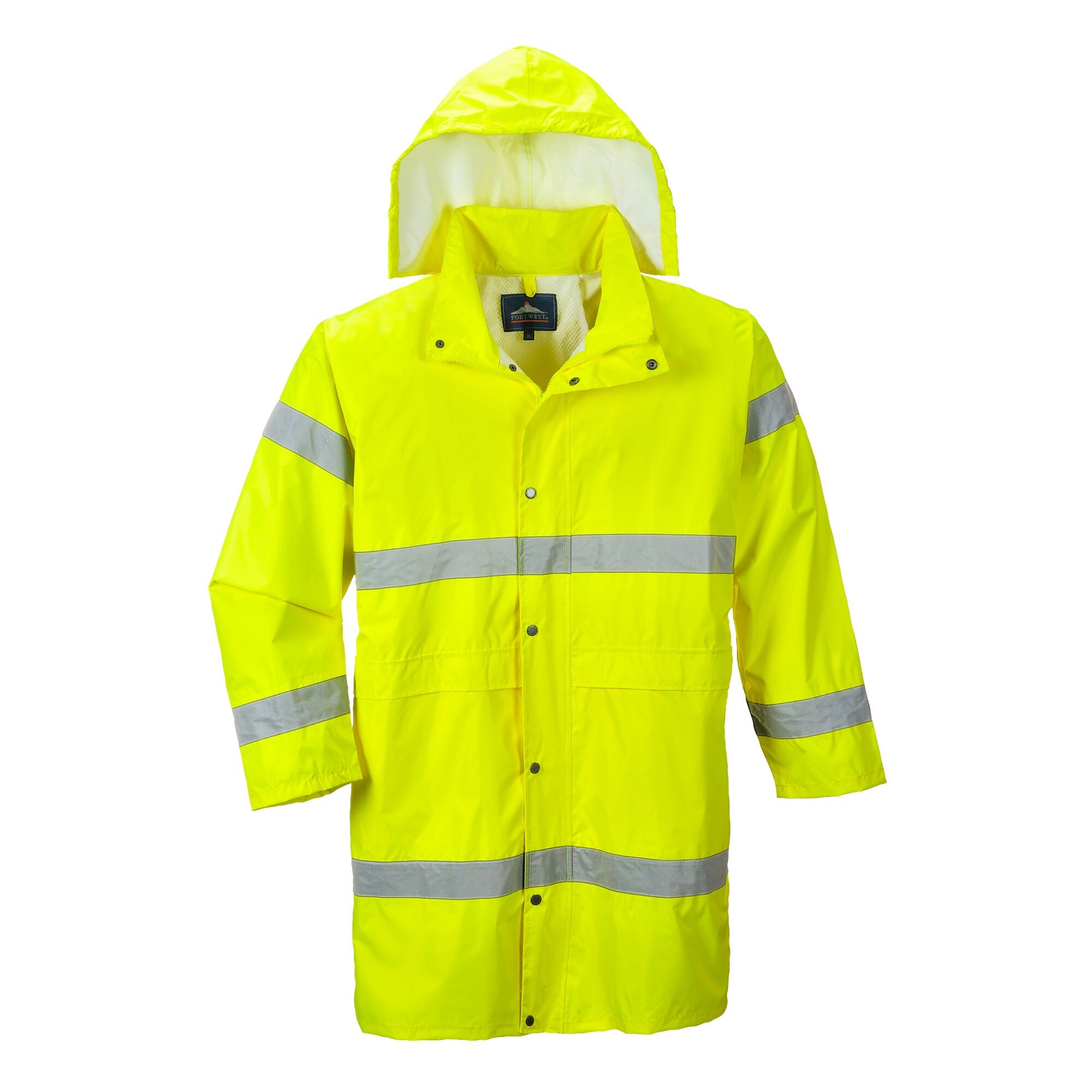 Hi-Vis Regenjas 100cm - Geel - opname 2