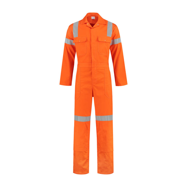 Hoge zichtbaarheidsoverall 100% katoen ORANJE - oranje