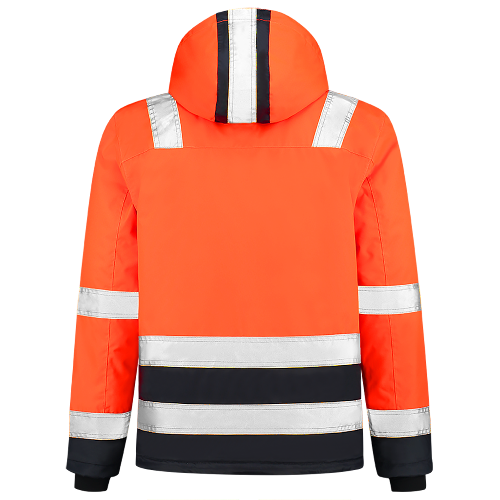 Midi Parka High Vis Bicolor - Fluor Orange Ink 3