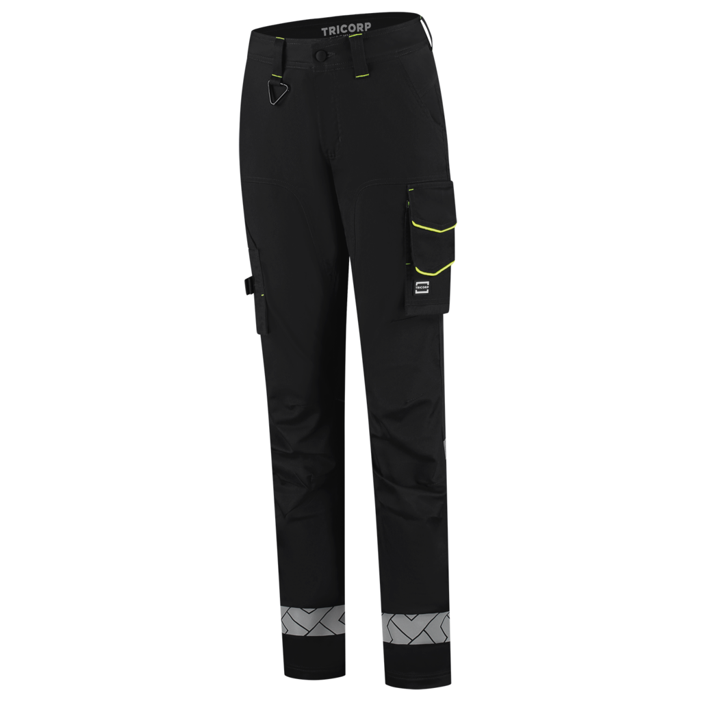 Werkbroek Functional Stretch Reflective Redefined Dames - Black-Fluor Yellow