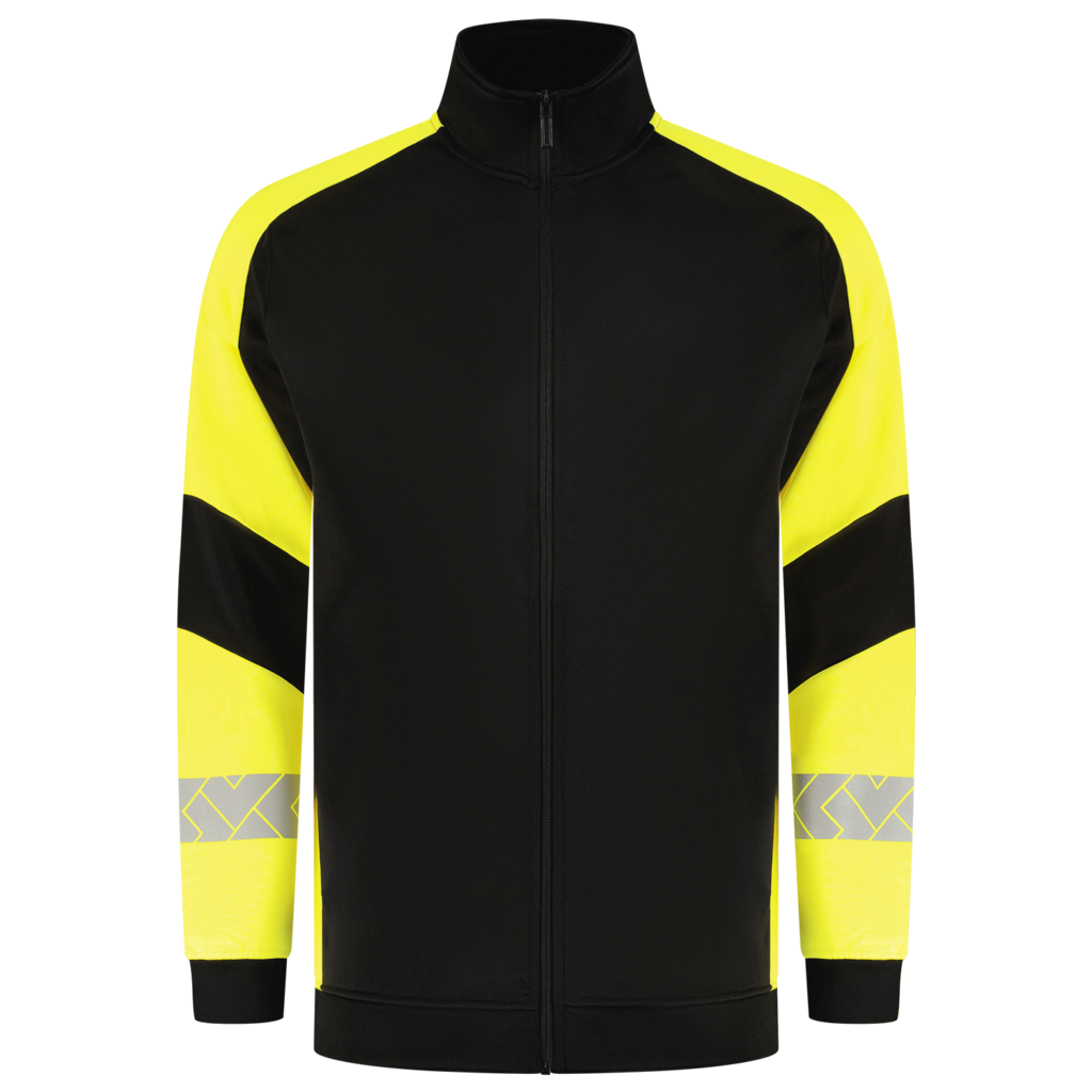 Sweatvest Reflective Redefined - Black Fluor Yellow 2