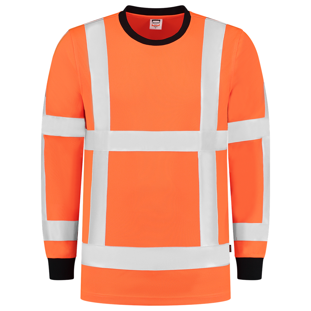 T-shirt RWS Birdseye Lange Mouw - Fluororange