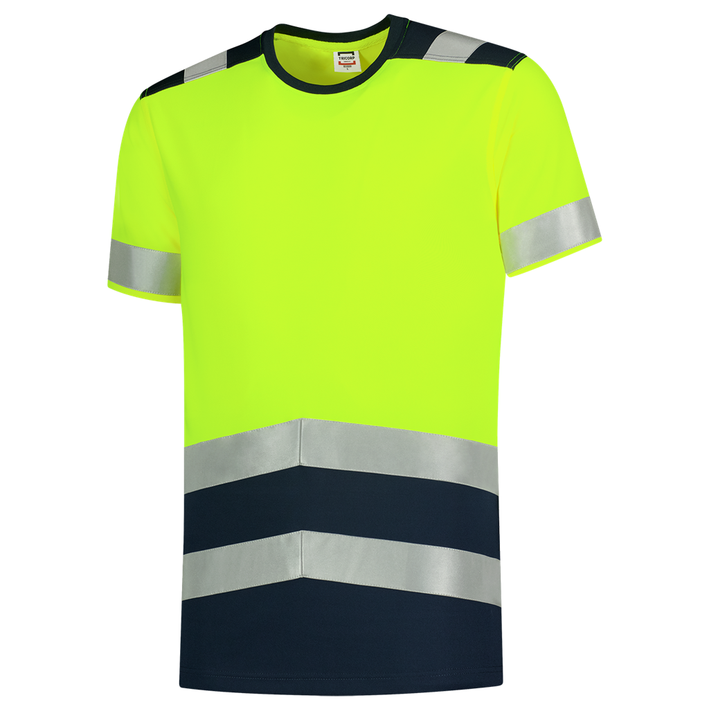T-shirt High Vis Bicolor - Fluor Yellow Ink