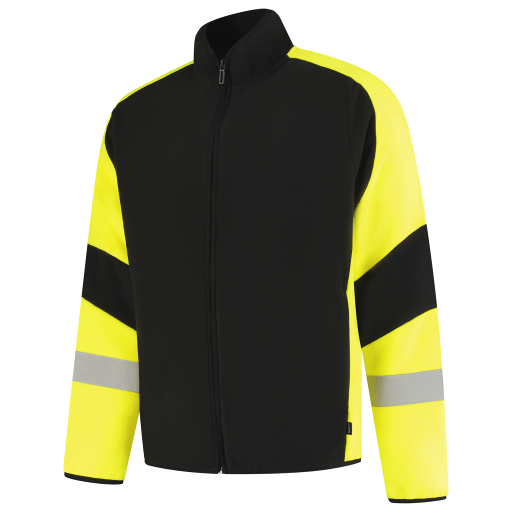 Fleecejack Reflective Redefined - Black Fluor Yellow 1
