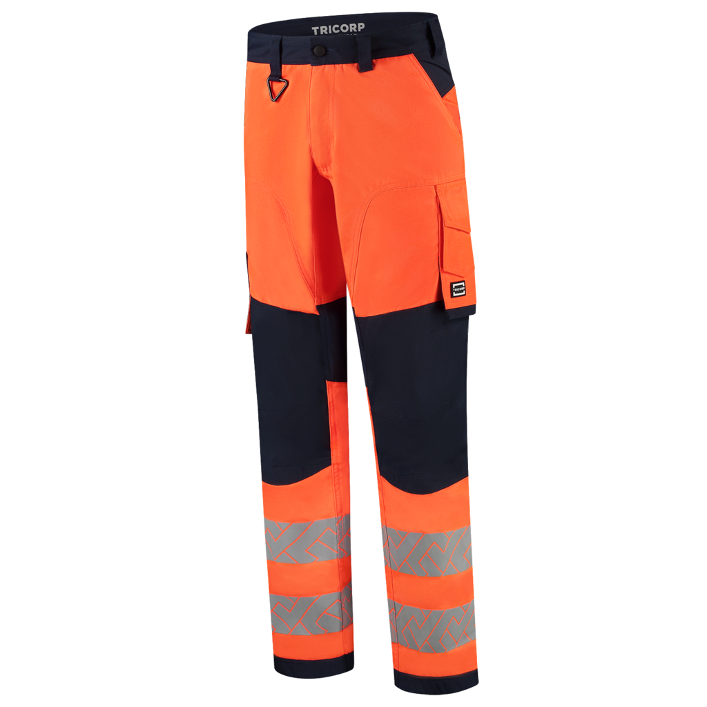 Werkbroek Funct. Stretch High Vis Redefined Knieversterking - Fluor Orange Ink 1