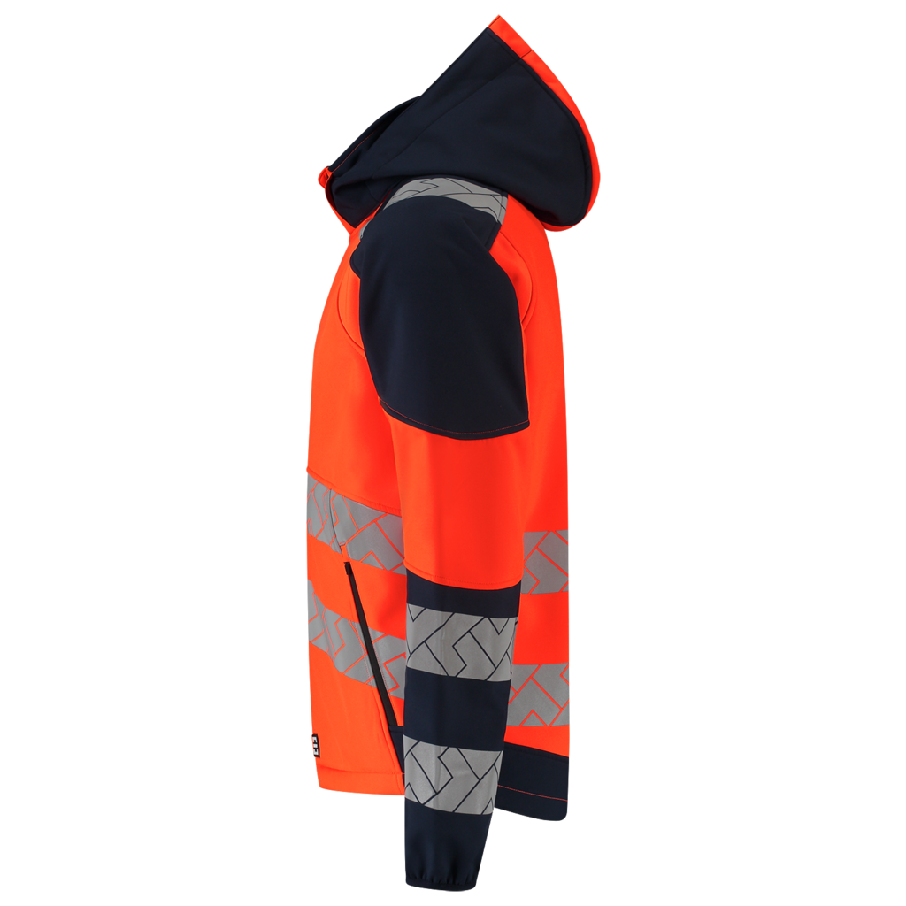 Softshell Capuchon High Vis Redefined - Fluor Orange Ink 4