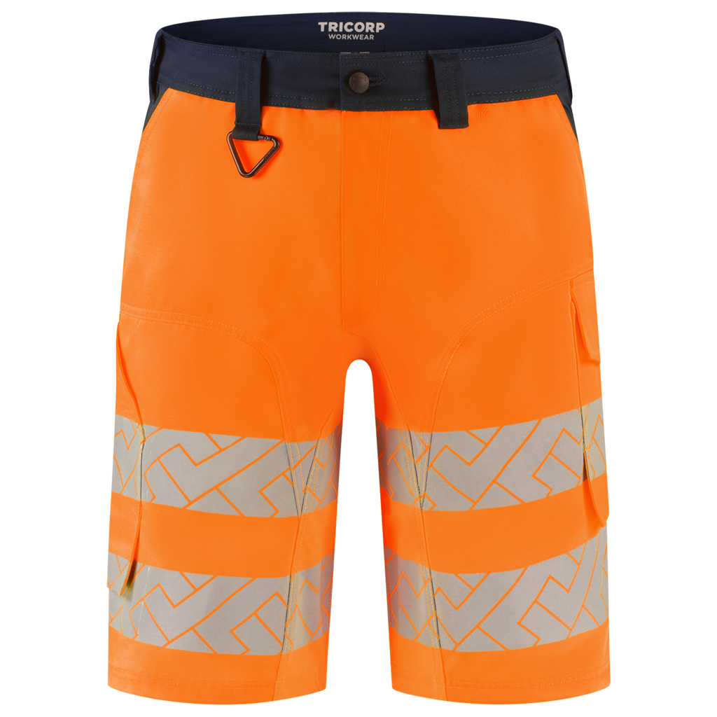Werkbroek Functional Stretch High Vis Redefined Kort - Fluor Orange Ink 2