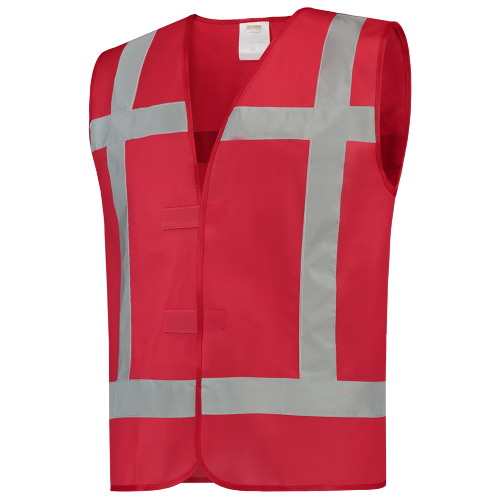 Vest Reflectie - Fluor Red