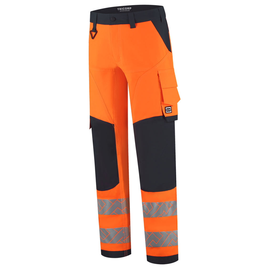 Werkbroek 4-Way Stretch High Vis Redefined Knieversterking - Fluor Orange Ink 1