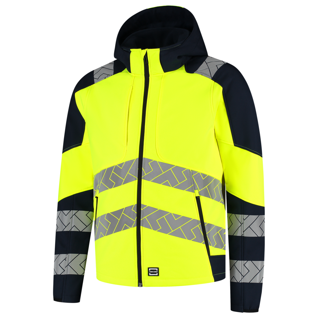 Softshell Capuchon High Vis Redefined - Fluor Yellow Ink