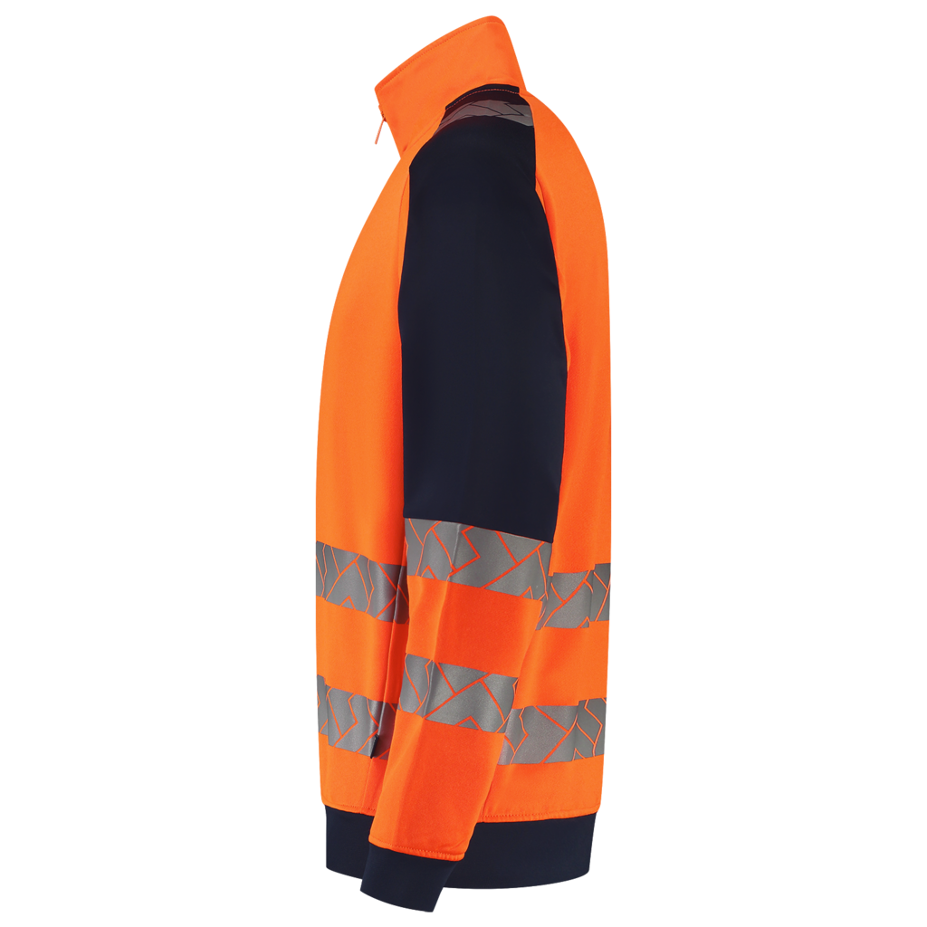 Zip Sweater High Vis Redefined Industrieel Wasbaar - FluororangeInk 4