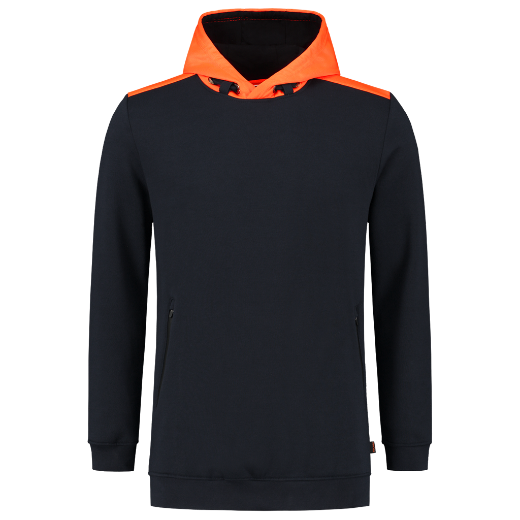 Sweater High Vis Capuchon - Ink Fluor Orange 2